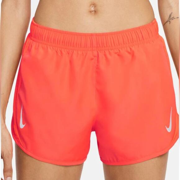 Nike Orange and Black Running Active Athletic Shorts Plus Size 2X New - Picture 1 of 11